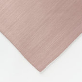 Rose Gold Rosa Girl-Glitzer-Staubmonogramm Fleecedecke (Ecke)