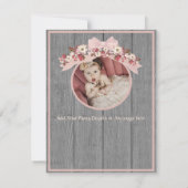 Rose gold Rosa Girls1st Geburtstag Sie ist eingrad (Rückseite)