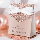 Rose Gold - Rosa Glitzer Brautparty Geschenkschachtel