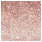 Rose Gold Rosa Glitzer Druckwerk von der Werft Stoff (Muster)