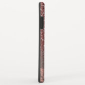 Rose Gold Rosa Glitzer, Graumarmor, Personalisiert Case-Mate iPhone Hülle (Hinten/Rechts)