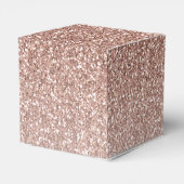 Rose Gold Rosa Glitzer Moderne jedes Alter Geburts Geschenkschachtel (Rückseite)