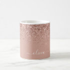 Rose Gold - Rosa Glitzer Name
