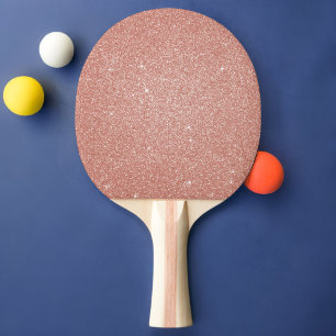 Rose Gold - Rosa Glitzer und Spargel Tischtennis Schläger
