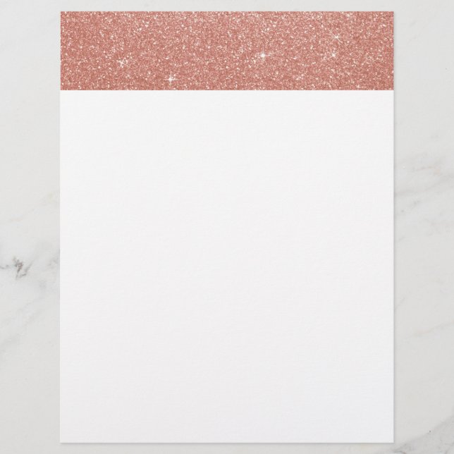 Rose Gold - Rosa Glitzer und Sparkor (Vorderseite)