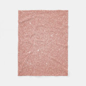 Rose Gold - Rosa Glitzer und Sparkor Fleecedecke (Vorderseite)