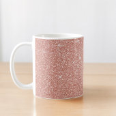 Rose Gold - Rosa Glitzer und Sparkor Kaffeetasse