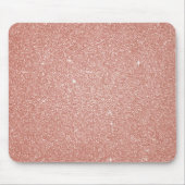 Rose Gold - Rosa Glitzer und Sparkor Mousepad (Vorne)