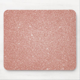 Rose Gold - Rosa Glitzer und Sparkor Mousepad