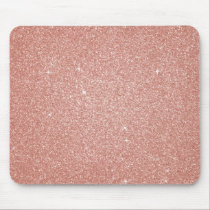 Rose Gold - Rosa Glitzer und Sparkor Mousepad