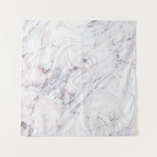 Rose Gold Rosa graue Marmorplatte Glitzer Hintergr Wandteppich (Vorderseite (Horizontal))