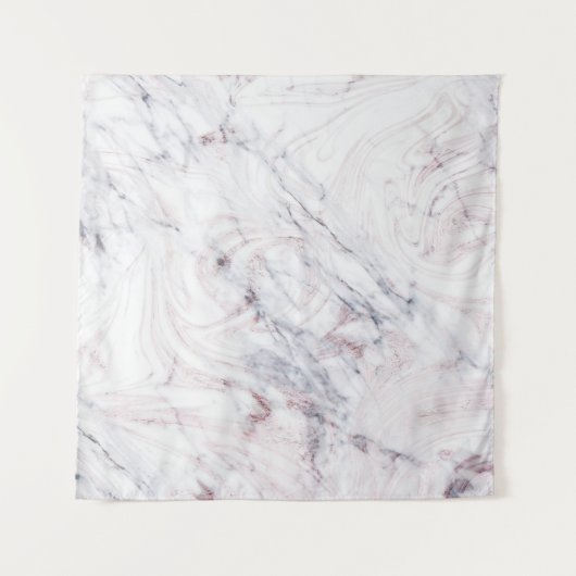 Rose Gold Rosa graue Marmorplatte Glitzer Hintergr Wandteppich (Vorderseite)