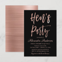 Rose Gold - Rosa Hens Party