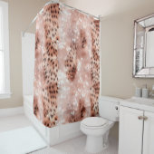 Rose Gold Rosa Leopard Sparkone Duschvorhang (Beispiel)