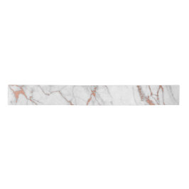 Rose Gold Rosa Marmor Carrara Abstrakt weiß Satinband