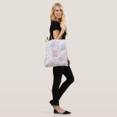 Rose Gold Rosa Marmor Moderne Eleganz Trendy Tasche (Am Model)