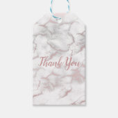 Rose Gold Rosa Marmor Modernes, schicke Party Geschenkanhänger (Vorderseite)