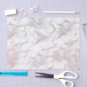 Rose Gold Rosa Marmor Modernes, schicke Party Seidenpapier (Handwerk)