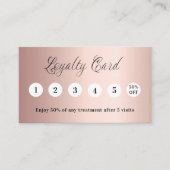 Rose Gold Rosa ql Foto elegant Treuekarte (Vorderseite)