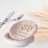 Rose Gold Rosa Rosa, 80. Pappteller