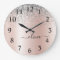 Rose Gold - Rosa Rosa Glitzer Silber Monogramm