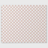Rose-Gold-Rosa-Schachbrettmuster Geschenkpapier (Flach)