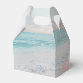 Rose Gold Rosa Strand Geburtstag Elegantes Gable Geschenkschachtel (Rückseite)