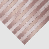 Rose Gold Rosa Streifen Glitz Brautparty Seidenpapier (Detail)