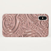 Rose gold Rosa viktorianische Jugendstil Case-Mate iPhone Hülle (Rückseite (Horizontal))