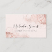 Rose Gold Rosa Visitenkarte (Vorderseite)