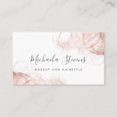 Rose Gold Rosa Visitenkarte (Vorderseite)