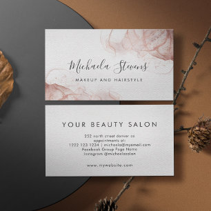 Rose Gold Rosa Visitenkarte