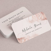 Rose Gold Rosa Visitenkarte