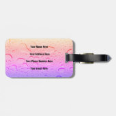 Rose Gold Rosa Wassertropfen Ombre Custom Modern Gepäckanhänger (Rückseite horizontal)