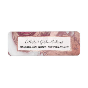 Rose Gold Rosa Weiß gestrichen Girly Abstrakt Marm