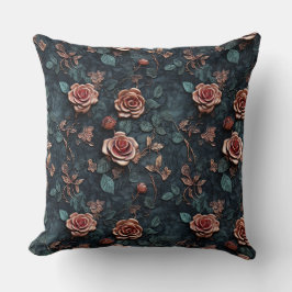 Rose Gold Rose Kissen