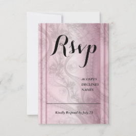 Rose Gold Rsvp-Karte RSVP Karte