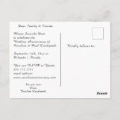 Rose Gold Ruby 40 Jahre Jubiläum Save the Date Postkarte (Rückseite)