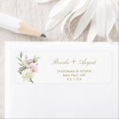 Rose Gold Rücksendeadressen-Aufkleber (Insitu)