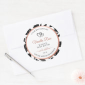 Rose Gold Runder Aufkleber (Umschlag)