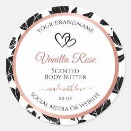 Rose Gold Runder Aufkleber