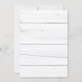 Rose Gold, rustikal, weißes Brautparty Einladung (Rückseite)