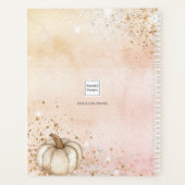 Rose Gold rustikale Sonnenblumenfamilie Planer (Rückseite)