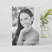 Rose Gold Rustikales Holz 16 . Geburtstag Geburtst Einladung (Stehend Vorderseite)