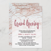 Rose Gold Salon Grand Opening Einladung (Vorne/Hinten)