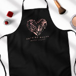 Rose Gold Salon Herzstück Stylist Personalisierter Schürze<br><div class="desc">Rose Gold Salon Herzstück Stylist Personalisiert Name Schürze</div>