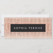 Rose Gold Salon Sequin Geschenkzertifikat (Vorderseite)