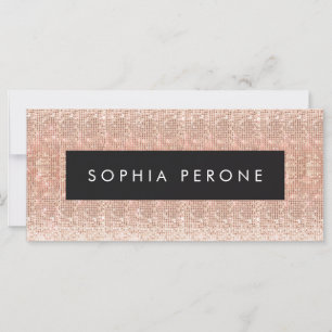 Rose Gold Salon Sequin Geschenkzertifikat