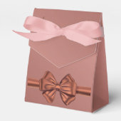 Rose Gold Satin Bow - Geschenkschachtel (Vorderseite)