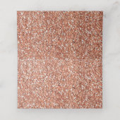 Rose Gold Satin Bow - Platzkarte (Innenseite Aufgefaltet)